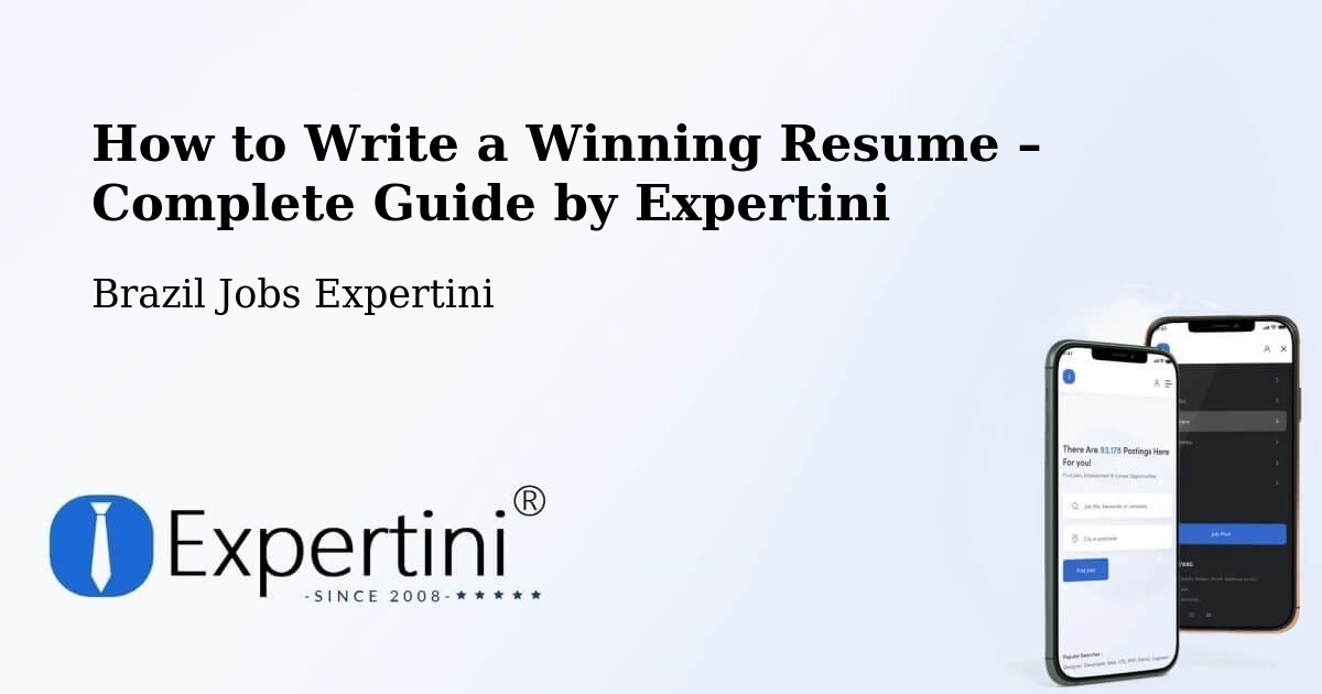 Resume Writing Guide for Job Seekers – Sumaré - Sumaré, Brazil Jobs Expertini
